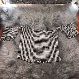 Off the shoulder crop top